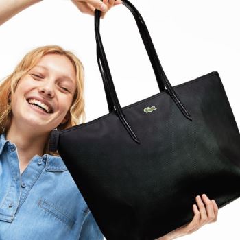 Lacoste L.12.12 Concept Zip Tote Bag Dámské - Taška Černé | CZ-YIy4Hg